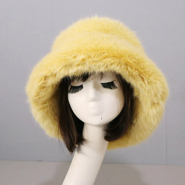 Faux Fur Bucket Hat