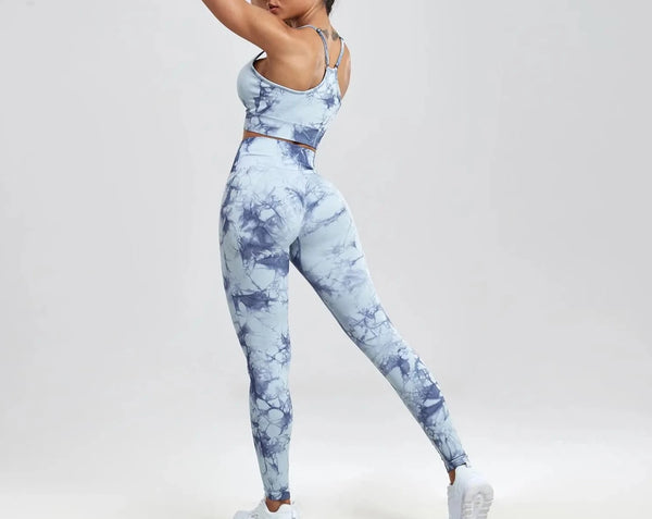 Seamless Tie Dye Gym Set