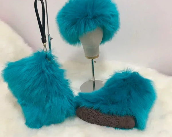 Faux Fox Fur Set