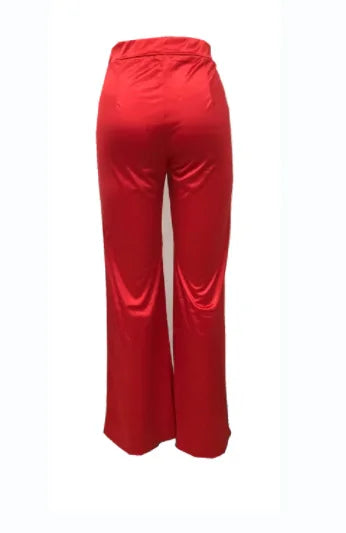 Satin Smooth Loose Straight Pants