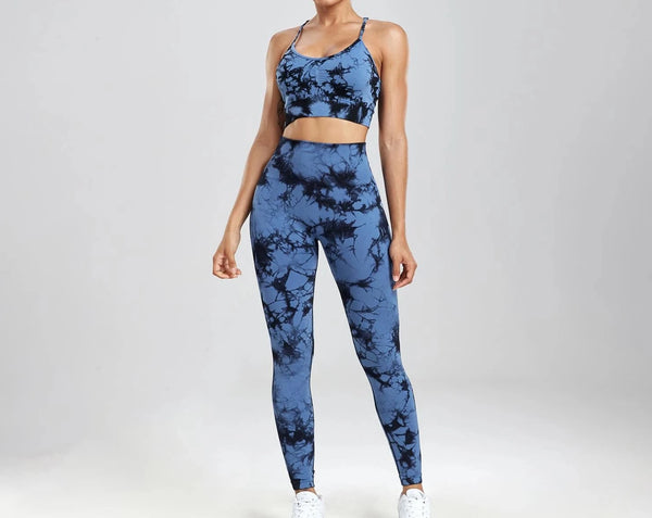 Seamless Tie Dye Gym Set