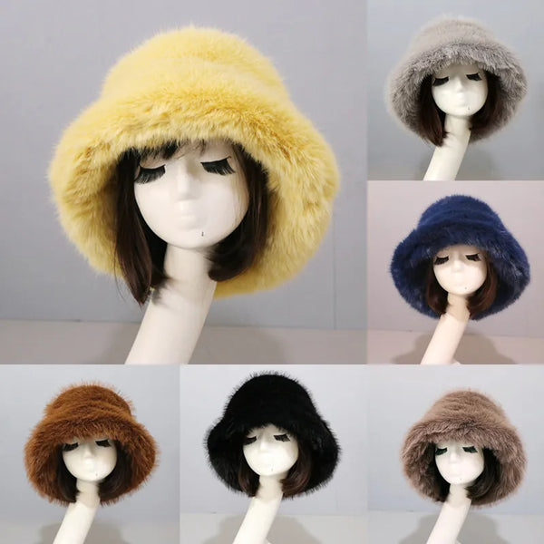 Faux Fur Bucket Hat