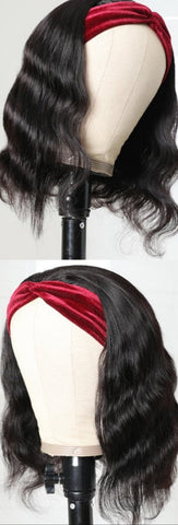 Short Headband Wig Human Hair