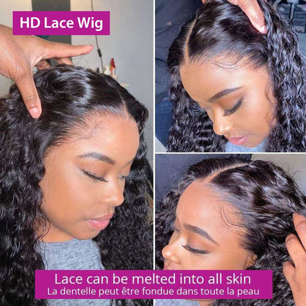 Water Wave Lace Front Wig HD Wet And Wavy