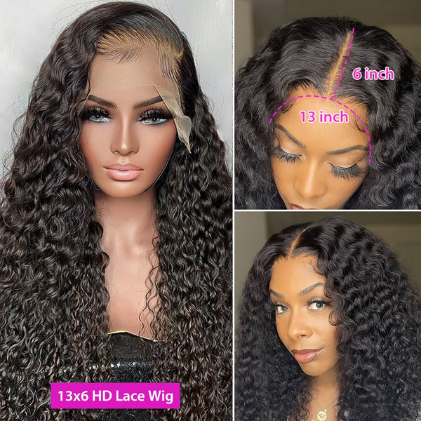 Water Wave Lace Front Wig HD Wet And Wavy